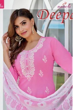 AANCHI DEEPA READYMADE RAYON KURTIS CATALOGUE WHOLESALER IN SURAT 3.jpg