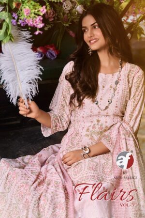 ANJU FABRICS FLAIRS VOL 3 COTTON KURTI PANT WITH DUPATTA WHOLESALER IN SURAT 22.jpg