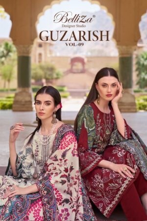 BELLIZA GUZARISH VOL 9 COTTON EMBROIDERY SALWAR KAMEEZ WHOLESALER IN SURAT 1.jpg