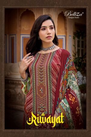 BELLIZA RIWAYAT VISCOSE EMBROIDERY SALWAR KAMEEZ WHOLESALER IN SURAT 1.jpg