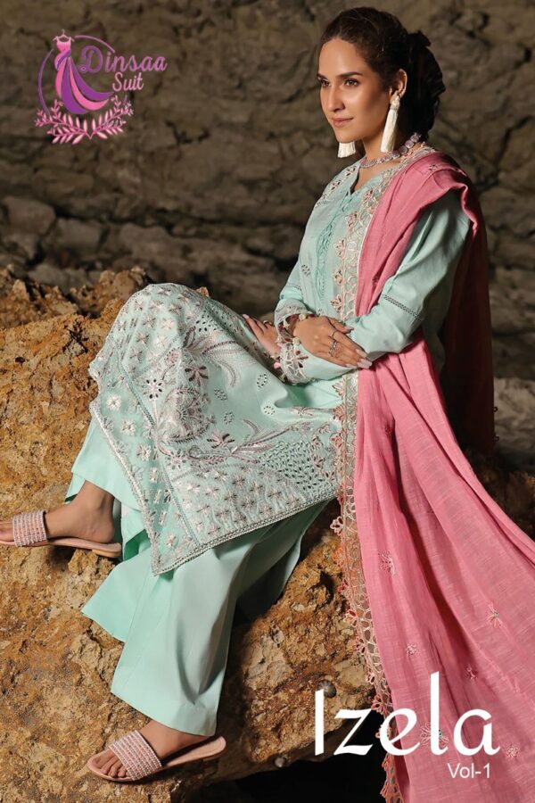 DINSAA SUIT IZELA VOL 1 COTTON SUMMER COLLECTION SALWAR SUIT SUPPLIER IN SURAT 1.jpg