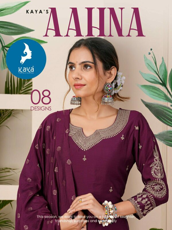 KAYA KURTI AAHNA ROMAN SILK READYMADE KURTIS CATALOGUE DISTRIBUTOR IN SURAT 1.jpg