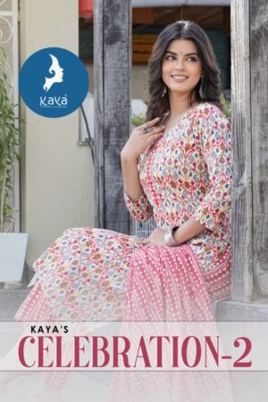 KAYA KURTI CELEBRATION 2 COTTON PRINTS READYMADE KURTIS DISTRIBUTOR IN SURAT 1