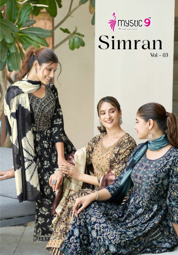 MYSTIC9 SIMRAN VOL 3 READYMADE RAYON NYRA CUT KURTI WHOLESALER IN SURAT 4.jpg
