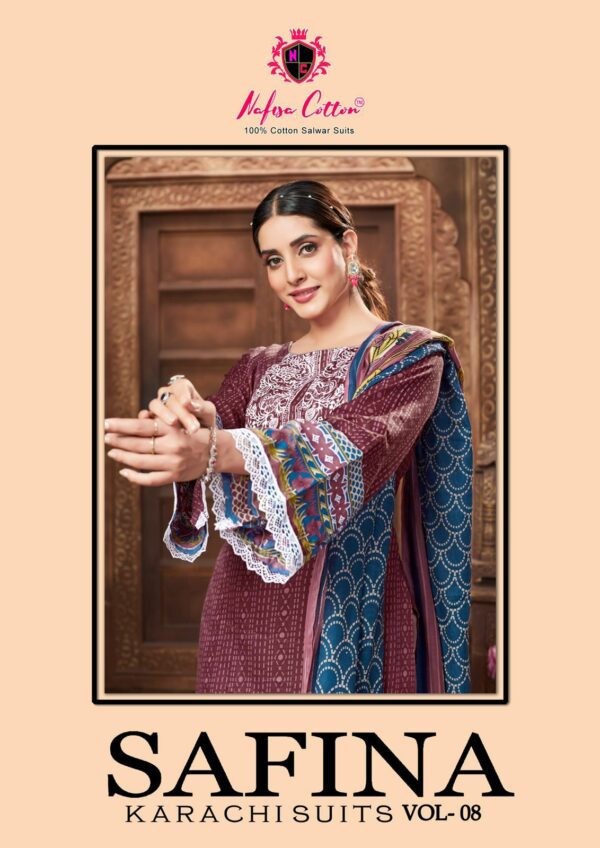 NAFISA COTTON SAFINA KARACHI SUITS VOL 8 SALWAR SUIT SUPPLIER IN SURAT 1.jpg