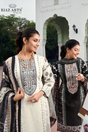 RIAZ ARTS THE ARTIST KARACHI LAWN EMBROIDERY SALWAR SUIT WHOLESALER IN SURAT 2.jpg