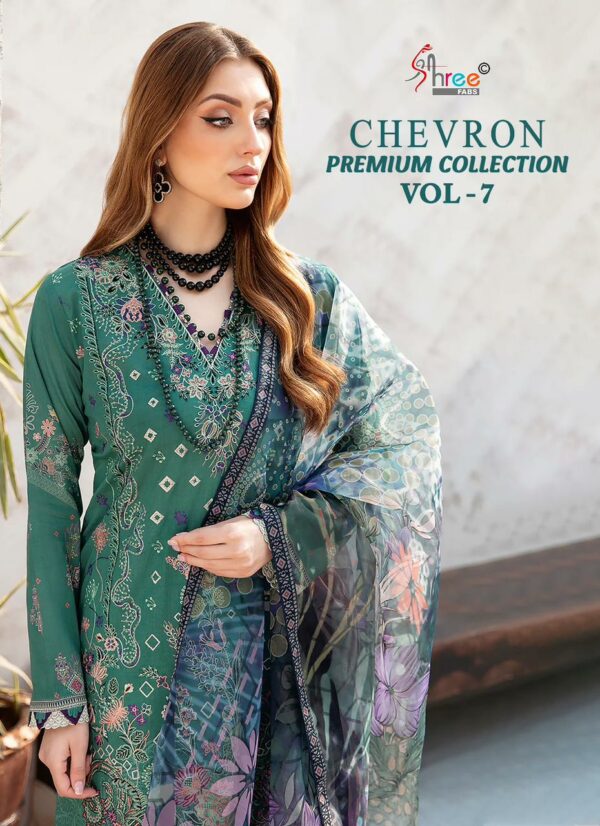 SHREE FABS CHEVRON PREMIUM COLLECTION VOL 7 SALWAR SUIT WHOLESALER IN SURAT 7.jpg