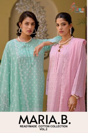 SHREE FABS MARIA B VOL 2 READYMADE COTTON COLLECTION SUITS SUPPLIER IN SURAT 9.jpg