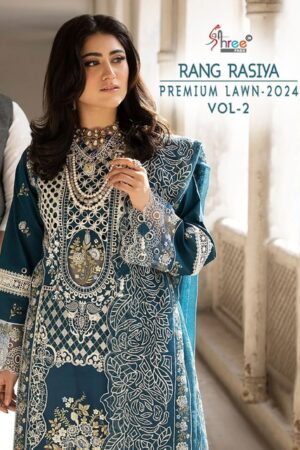 SHREE FABS RANG RASIYA PREMIUM LAWN VOL 2 PAKISTANI SALWAR SUIT SUPPLIER IN SURAT 1.jpg