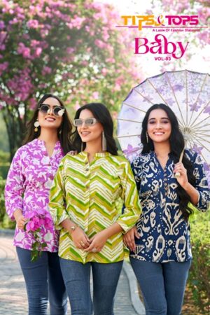 TIPS TOPS BABY VOL 3 RAYON PRINT SHORT KURTIS WHOLESALER IN SURAT 1.jpg