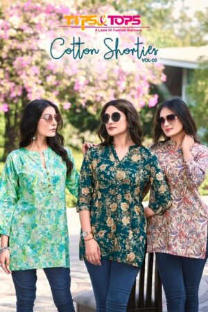 TIPS TOPS COTTON SHORTIES VOL 5 COTTON SHORT KURTIS WHOLESALER IN SURAT 1.jpg