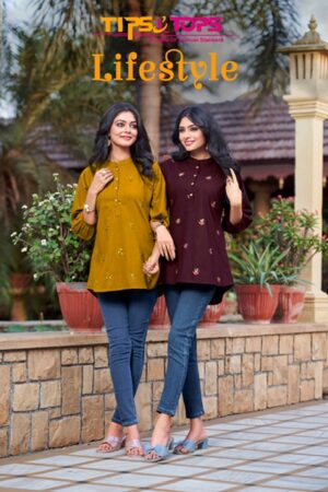 TIPS TOPS LIFESTYLE COTTON SHORT KURTIS WHOLESALER INSURAT 1.jpg