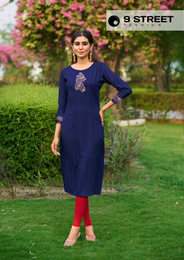 thumbs 9 STREET AARADHYA RAYON EMBROIDERY KURTIS CATALOGUE WHOLESALER IN SURAT 10