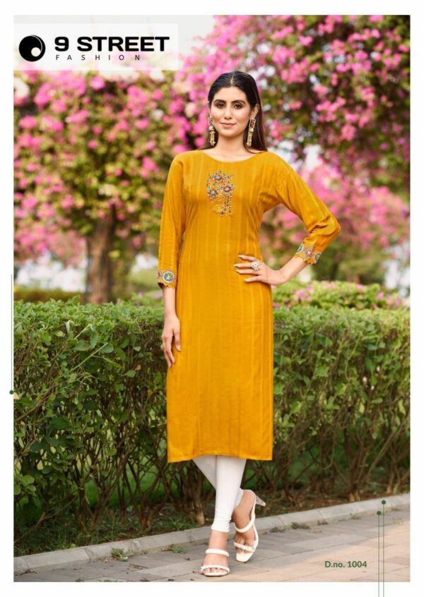 thumbs 9 STREET AARADHYA RAYON EMBROIDERY KURTIS CATALOGUE WHOLESALER IN SURAT 4