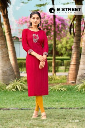 thumbs 9 STREET AARADHYA RAYON EMBROIDERY KURTIS CATALOGUE WHOLESALER IN SURAT 5