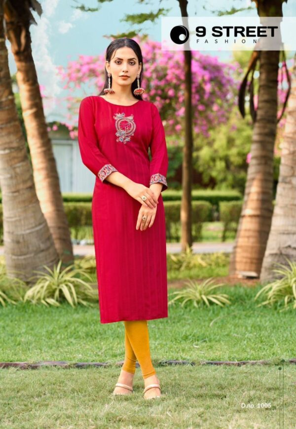 thumbs 9 STREET AARADHYA RAYON EMBROIDERY KURTIS CATALOGUE WHOLESALER IN SURAT 5