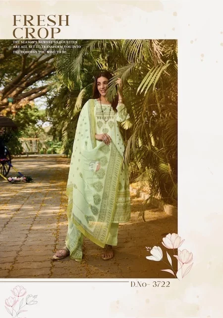 thumbs ANJU FABRICS FLAIRS VOL 3 COTTON KURTI PANT WITH DUPATTA WHOLESALER IN SURAT 11.jpg