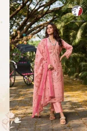 thumbs ANJU FABRICS FLAIRS VOL 3 COTTON KURTI PANT WITH DUPATTA WHOLESALER IN SURAT 14.jpg