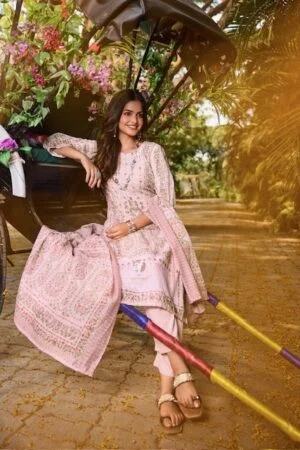 thumbs ANJU FABRICS FLAIRS VOL 3 COTTON KURTI PANT WITH DUPATTA WHOLESALER IN SURAT 2.jpg