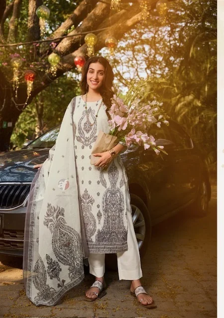 thumbs ANJU FABRICS FLAIRS VOL 3 COTTON KURTI PANT WITH DUPATTA WHOLESALER IN SURAT 23.jpg