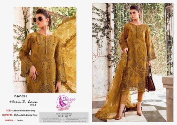thumbs DINSAA SUIT MARIA B LAWN VOL 1 PAKISTANI SALWAR SUIT WHOLESALER IN SURAT 3.jpg