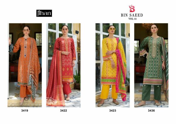 thumbs JIHAN BIN SAEED VOL 11 COTTON EMBROIDERY SALWAR KAMEEZ WHOLESALER IN SURAT 6.jpg