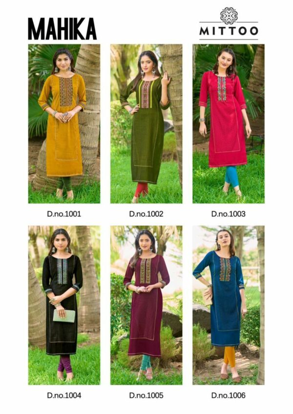 thumbs MITTOO MAHIKA VISCOSE HANDWORK KURTIS CATALOGUE WHOLESALER IN SURAT 11.jpg