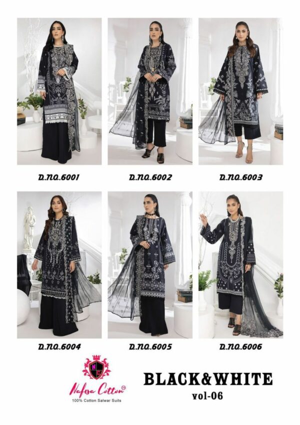 thumbs NAFISA COTTON BLACK AND WHITE KARACHI QUEEN VOL 6 SALWAR SUIT SUPPLIER IN SURAT 1.jpg