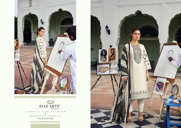 thumbs RIAZ ARTS THE ARTIST KARACHI LAWN EMBROIDERY SALWAR SUIT WHOLESALER IN SURAT 1.jpg