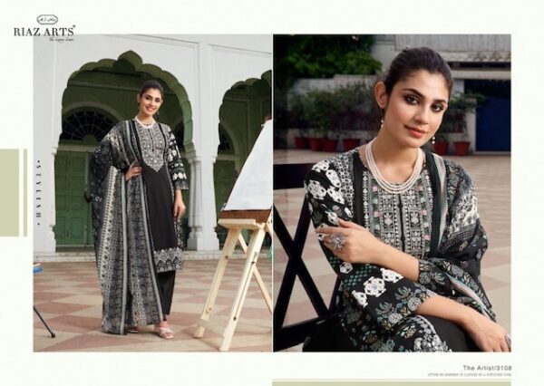thumbs RIAZ ARTS THE ARTIST KARACHI LAWN EMBROIDERY SALWAR SUIT WHOLESALER IN SURAT 10.jpg