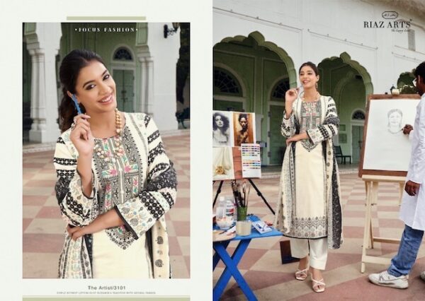 thumbs RIAZ ARTS THE ARTIST KARACHI LAWN EMBROIDERY SALWAR SUIT WHOLESALER IN SURAT 3.jpg