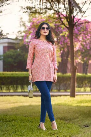 thumbs TIPS TOPS COTTON CANDY VOL 3 COTTON SHORT KURTIS WHOLESALER IN SURAT 2