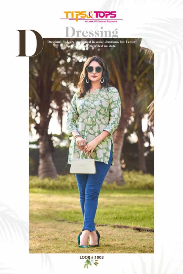 thumbs TIPS TOPS COTTON CANDY VOL 3 COTTON SHORT KURTIS WHOLESALER IN SURAT 3