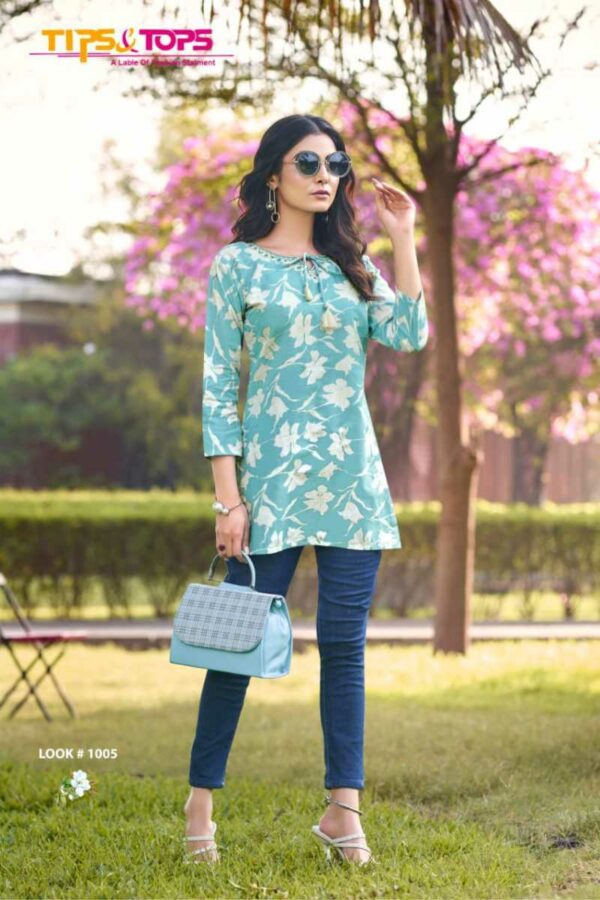 thumbs TIPS TOPS COTTON CANDY VOL 3 COTTON SHORT KURTIS WHOLESALER IN SURAT 6