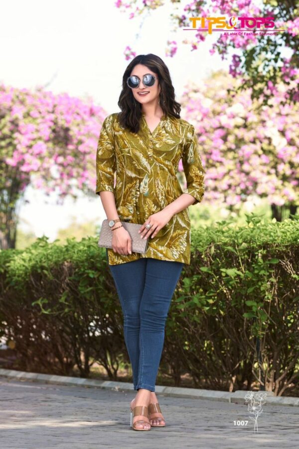 thumbs TIPS TOPS COTTON SHORTIES VOL 5 COTTON SHORT KURTIS WHOLESALER IN SURAT 8.jpg