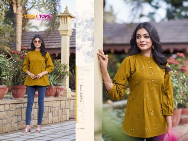 thumbs TIPS TOPS LIFESTYLE COTTON SHORT KURTIS WHOLESALER IN SURAT 5.jpg