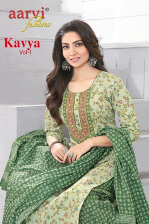 AARVI FASHION KAVYA VOL 1 COTTON PRINT READYMADE KURTI SUPPLIER IN SURAT 1.jpg