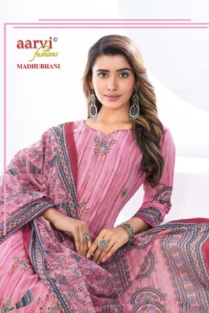AARVI FASHIONS MADHUBHANI VOL 1 COTTON READYMADE SUITS 14.jpg