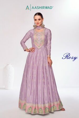 AASHIRWAD CREATION ROSY DESIGNER GEORGETTE SUIT SUPPLIER IN SURAT 1.jpg