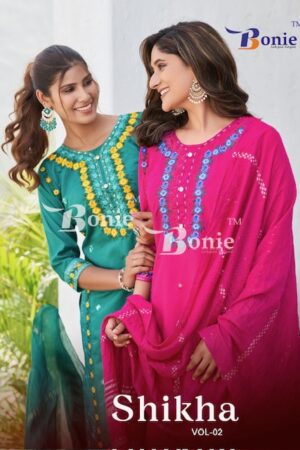 BONIE SHIKHA VOL 2 ROMAN SILK READYMADE KURTI CATALOGUE WHOLESALER IN SURAT 1.jpg