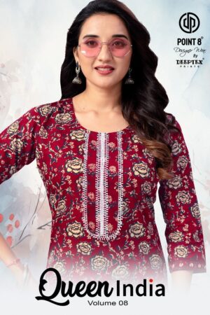 DEEPTEX QUEEN INDIA VOL 8 READYMADE COTTON KURTI WHOLESALER IN SURAT 1.jpg
