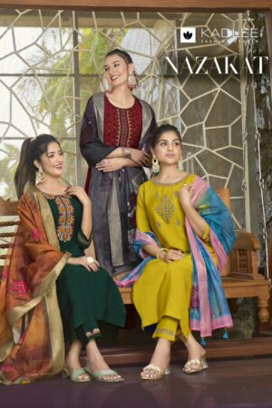 KADLEE NAZAKAT VISCOSE EMBROIDERY READYMADE KURTI WHOLESALER IN SURAT 1.jpg