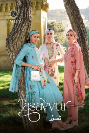 KAILEE FASHION TASAVVUR READYMADE CHIKNAKARI COTTON KURTI SUPPLIER IN SURAT 1.jpg