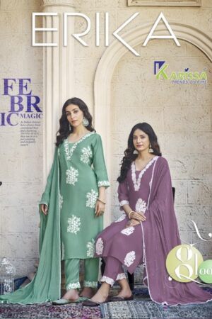 KARISSA ERIKA PURE VISCOSE READYMADE KURTI CATALOGUE WHOLESALER IN SURAT 1.jpg