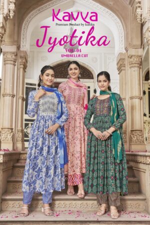 KAVYA JYOTIKA VOL 4 UMBRELLA CUT KURTI MANUFACTURER 1.jpg