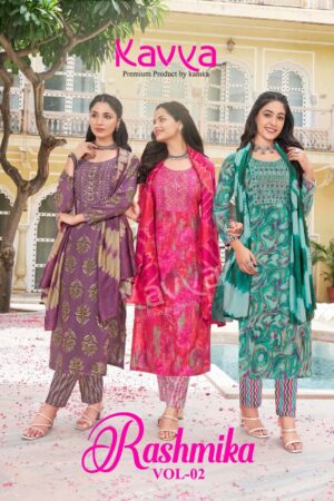KAVYA RASHMIKA VOL 2 RAYON READYMADE KURTI CATALOGUE WHOLESALER IN SURAT 15.jpg