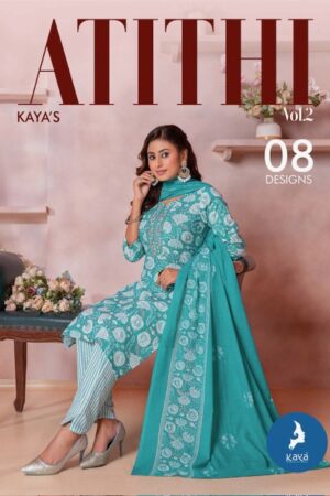 KAYA KURTI ATITHI VOL 2 COTTON PRINT READYMADE KURTI CATALOGUE SUPPLIER IN SURAT 1.jpg