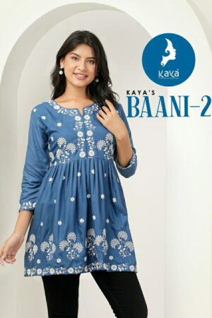 KAYA KURTI BAANI 2 RAYON SHORT KURTI CATALOGUE WHOLESALER IN SURAT 6.jpg