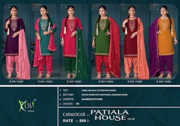 KESSI GROUP PATIALA HOUSE VOL 99 COTTON SILK SALWAR SUIT WHOLESALER IN SURAT 6.jpg