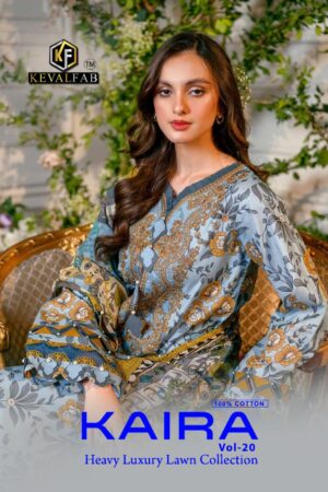 KEVAL FAB KAIRA VOL 20 HEAVY LUXURY LAWN COLLECTION SALWAR SUIT SUPPLIER IN SURAT 1.jpg